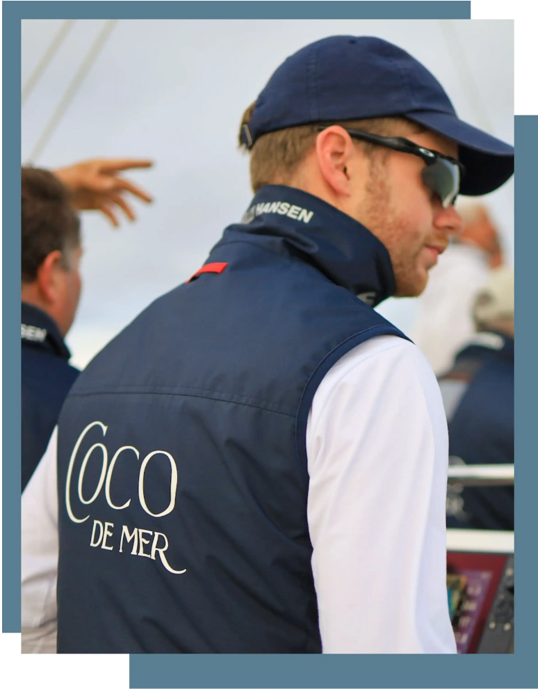 Custom Branded Gillet and Caps