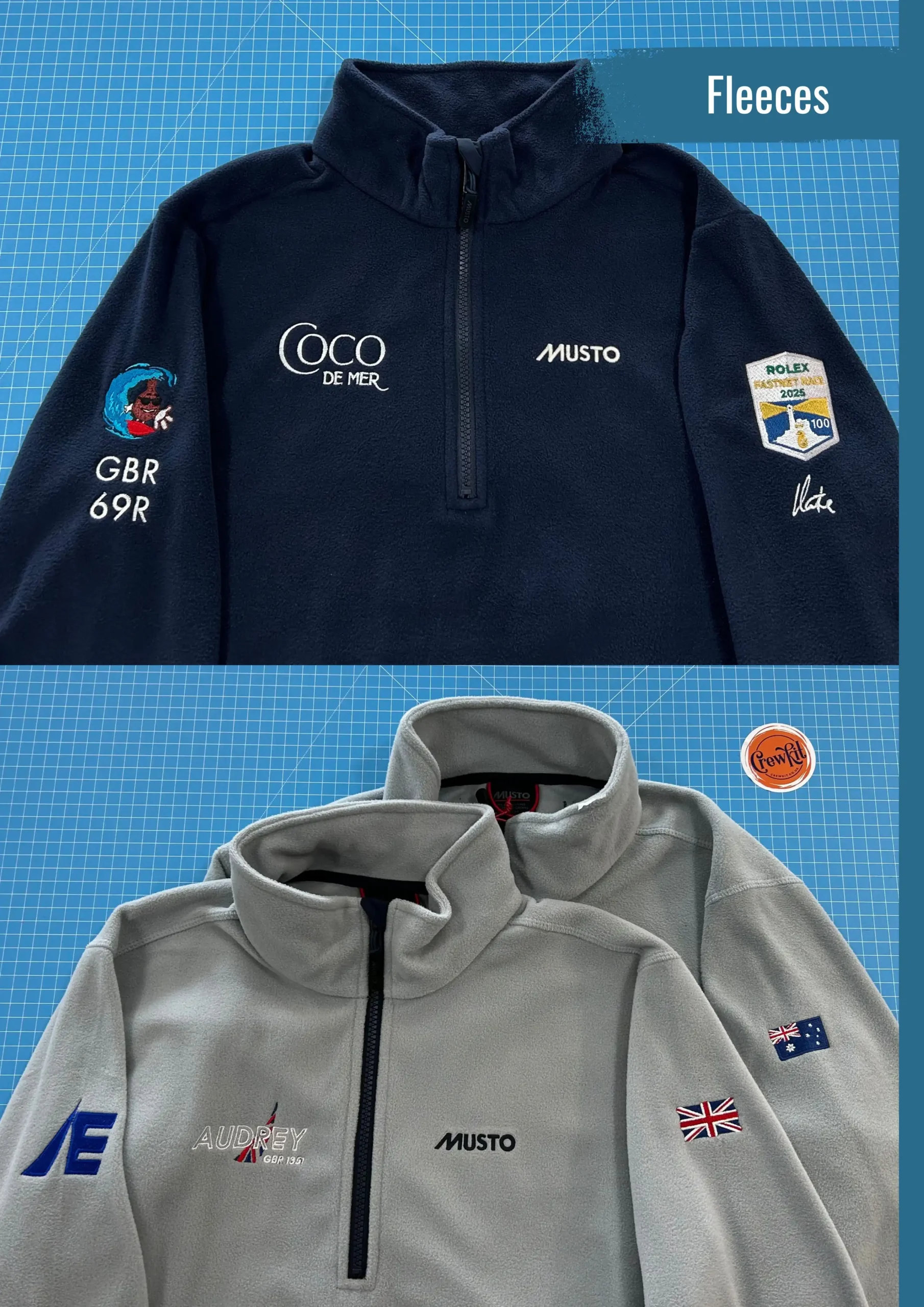 Custom Branded Fleeces for Sailing
