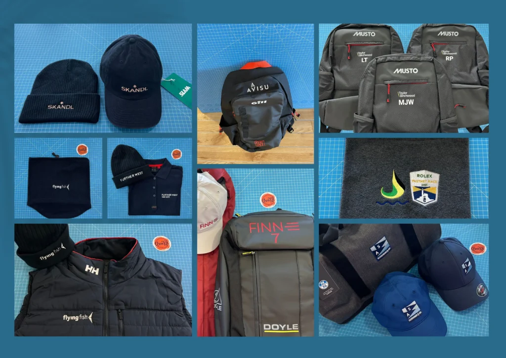 Custom Branded Sailing Hat and bags
