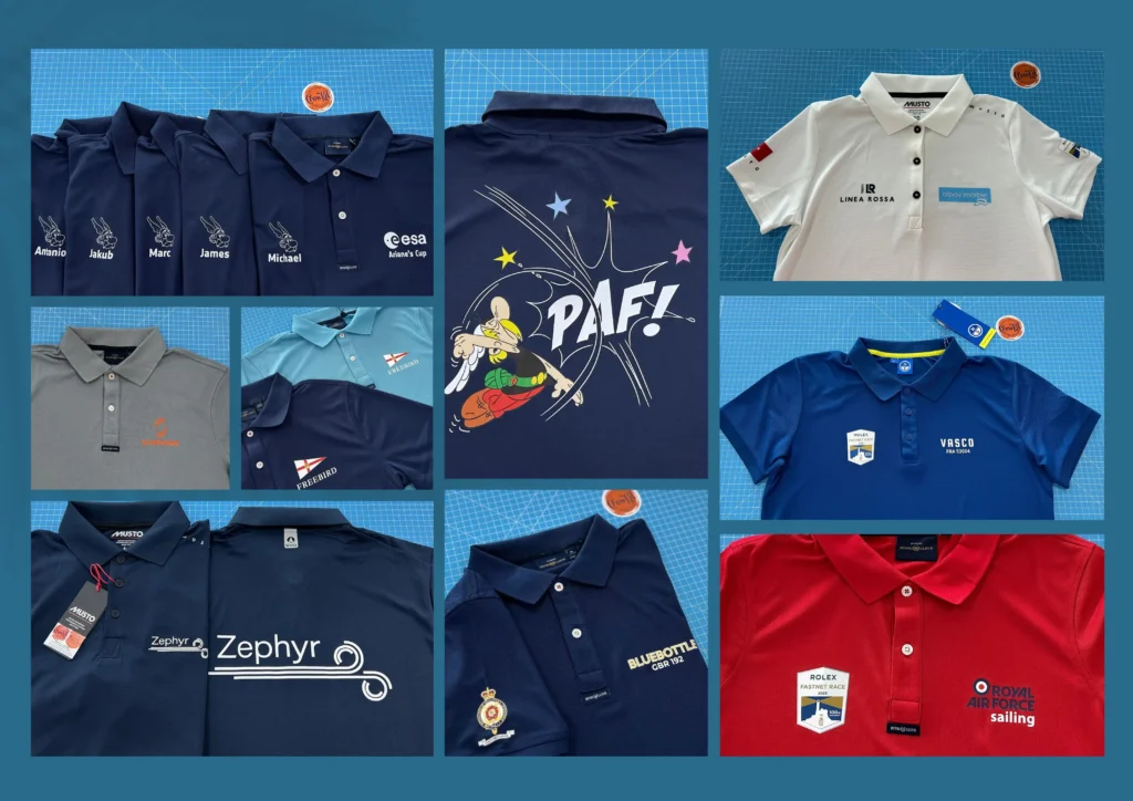 Custom Branded Sailing Polo Shirts