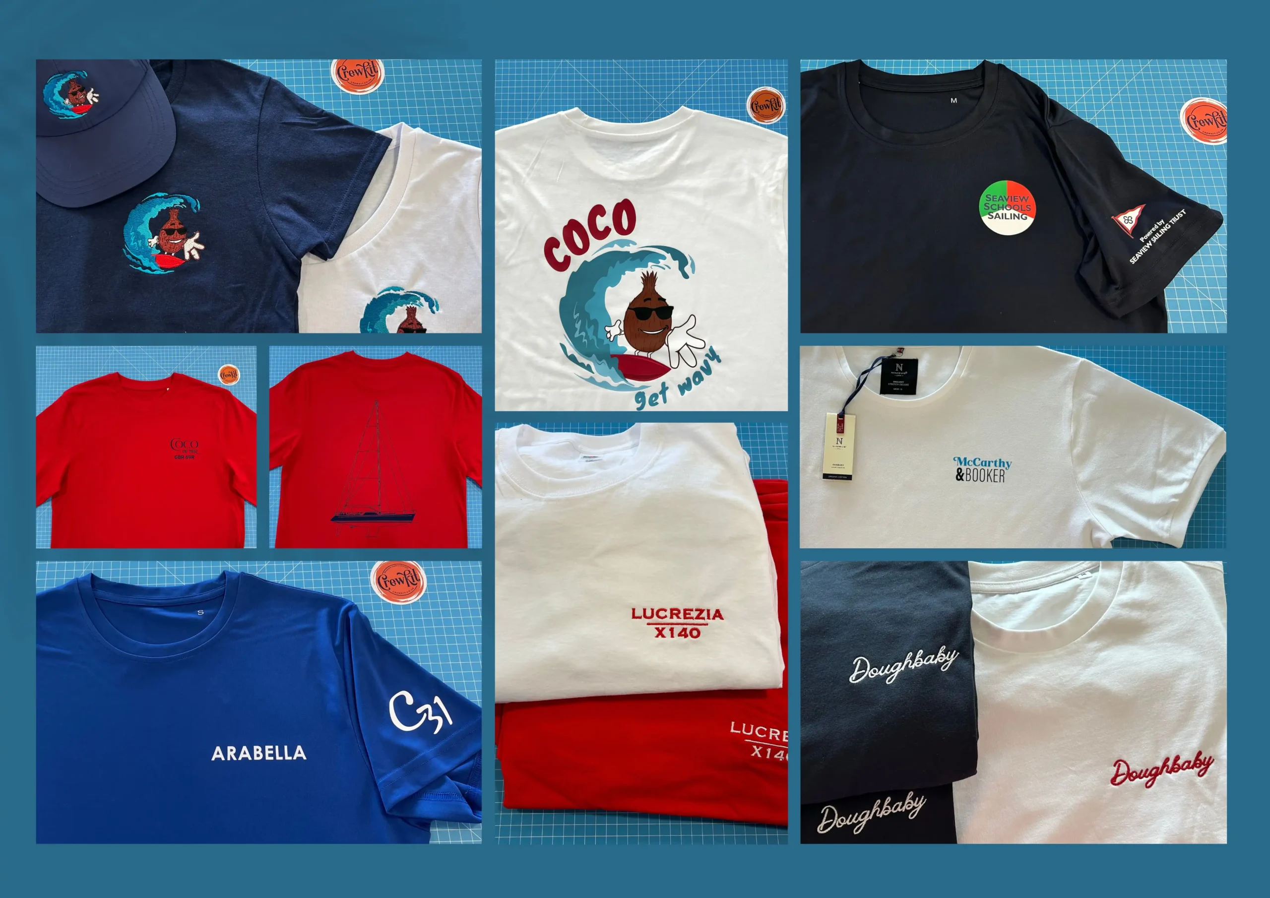 Custom Branded Sailing t-shirts